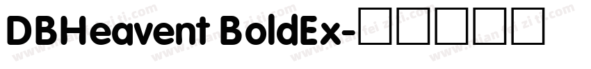 DBHeavent BoldEx字体转换